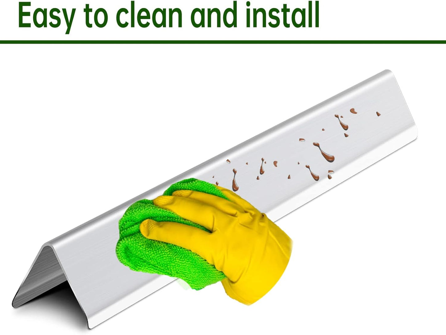 17.4” Grill Grates Replacement for 7536 7525 Weber Spirit Grill E-310, E-320, 300 Series, Weber Genesis Silver B/C, Gold B/C, Platinum B/C, Spirit 700 and 900, Flavorizer Bars Cook Grid Parts