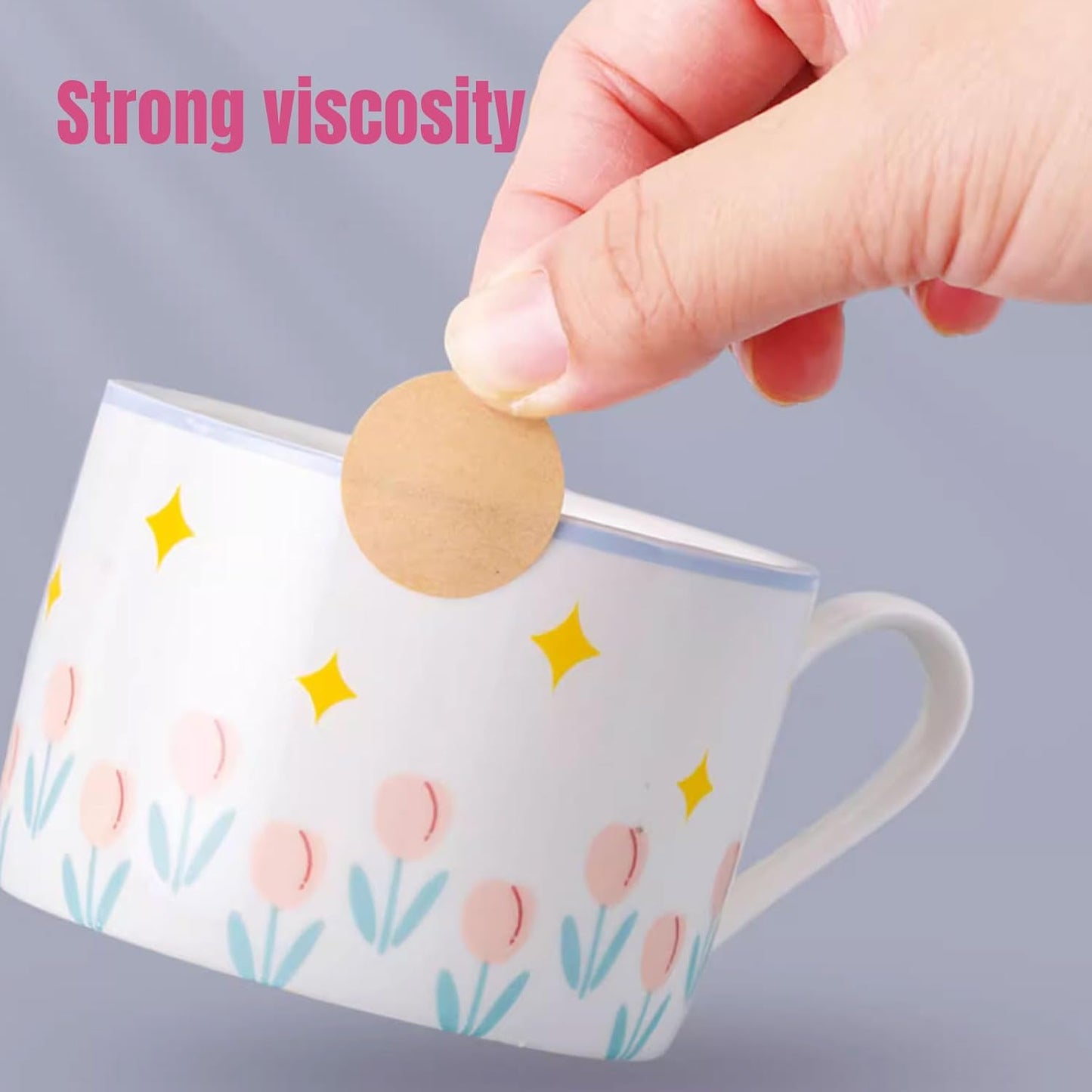 Custom Stickers Personalized Square Kraft Paper Sticker Customizable Floral Wreath Labels, Stickers for Mason Jars, Wedding Favors, Gift Tags, Party Packaging (Style 7)