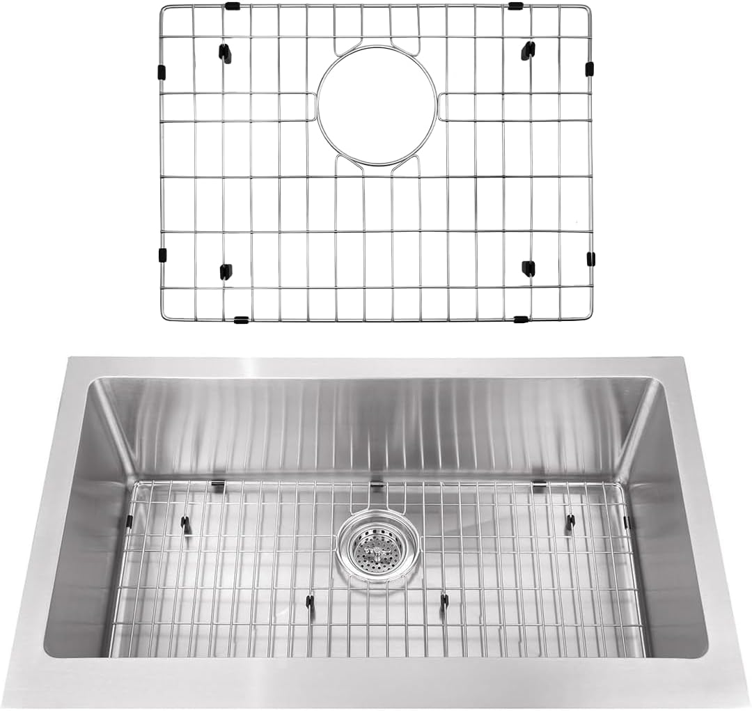 Durable and Versatile Kitchen Sink Grid 19"x14" - Kitchen Sink Grid for Bottom of Sink to Save Space, in Sink Dish Drying Rack