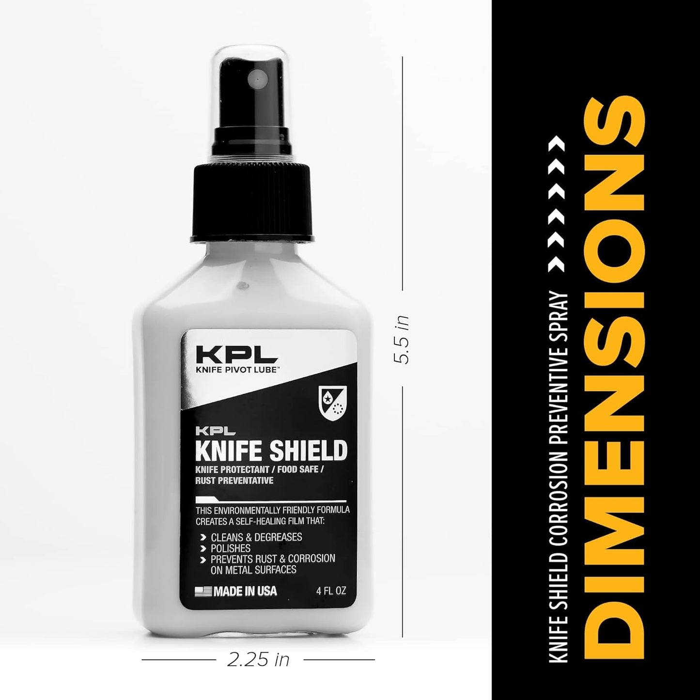 Knife Pivot Lube โ Knife Shield Corrosion Preventive โ Food Safe Rust Protection & Water Based Cleanser โ 4 fl oz