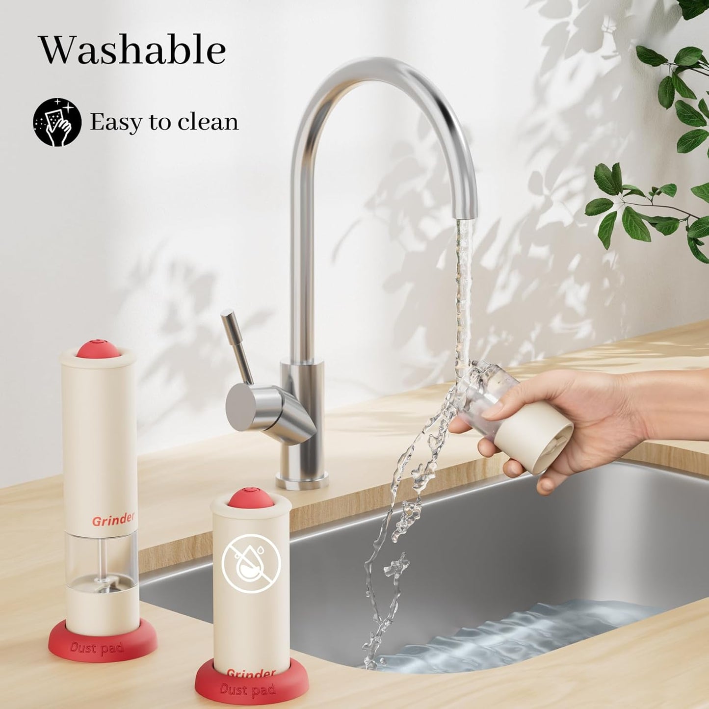 Electric Salt and Pepper Grinder Set, USB Rechargeable Adjustable Coarseness Automatic Salt Pepper Mill Shakers/Grinder Kitchen Spice Mill for Outdoor, Home Chefs, New House Warming Gifts