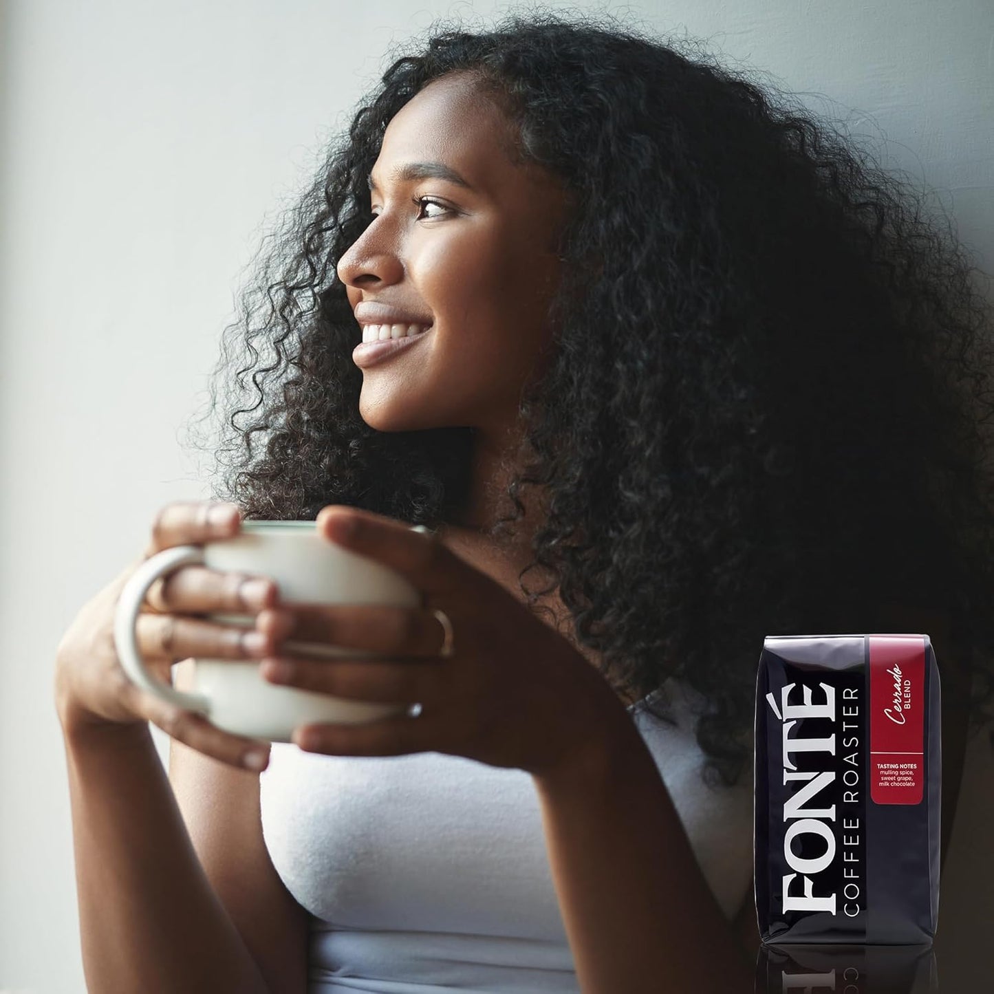 Fonte Coffee Roaster - French Press Coffee - Medium-Dark Fresh Roast - Roasted in Seattle - Single Origin - 12 oz - Spicy, Smoky, Bittersweet Chocolate, Peat - Cerrado