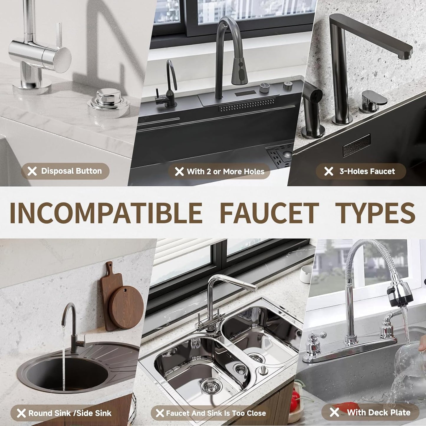 Faucet Mat for Kitchen Sink, Diatomite Stone Drying Sink Protectors, Bathroom Faucet Splash Guard, Quick Dry Water Absorbing, Non-Slip Stone Tray for Kitchen Counter, White, 15.7" x 3.9"