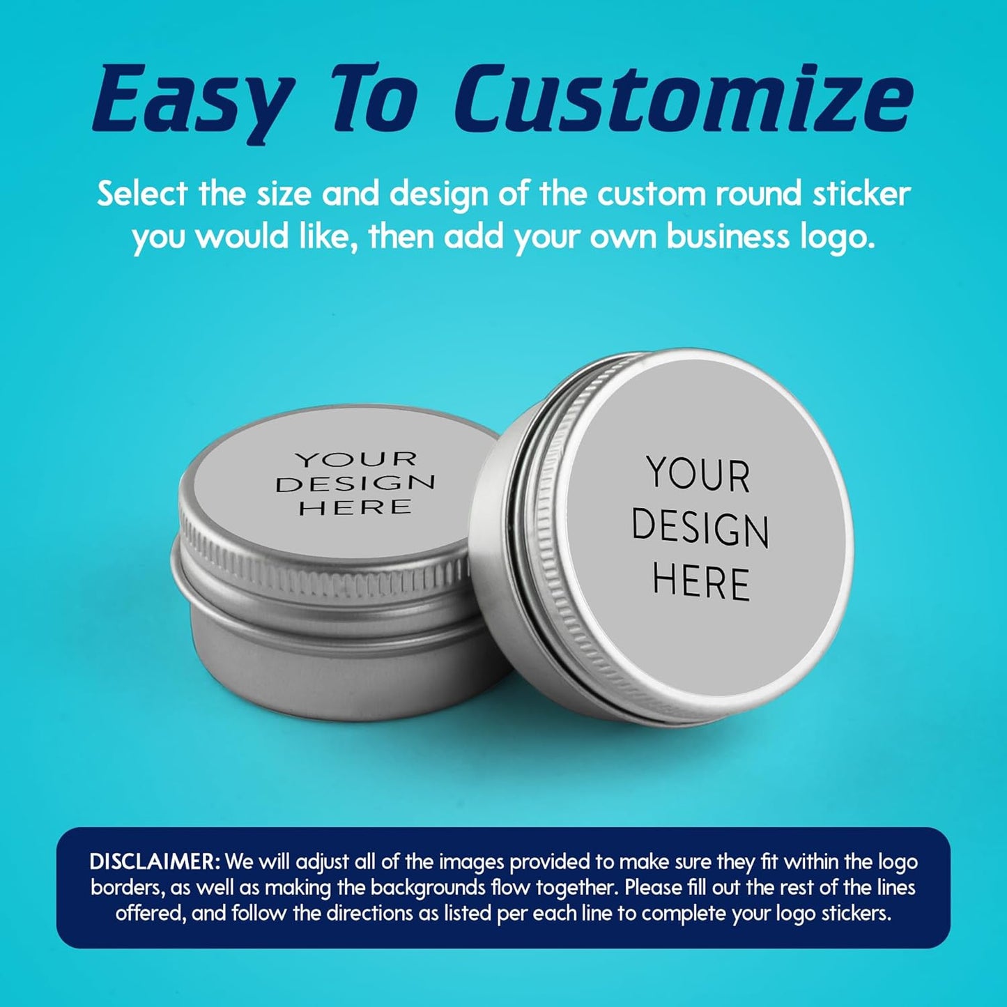 5-1000 Custom Vinyl Stickers - Upload Your own Image, Text, Design, Logo - Personalized Logo Labels for Handmade, Packaging, Bottle, Jars, Candle, Brand Stickers (Gray, 6x6)