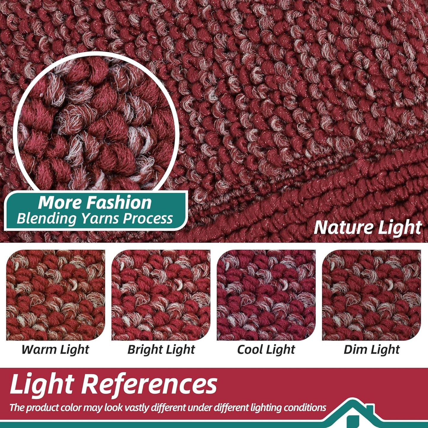 BEQHAUSE Indoor Door Mat 36" x 60", Dirt Trapper Door Mats Non-Slip Entryway Rugs Washable, Resist Dirt Absorbent Welcome Mat, Low Profile Floor Mats for Front Back Door and Entryway, Red