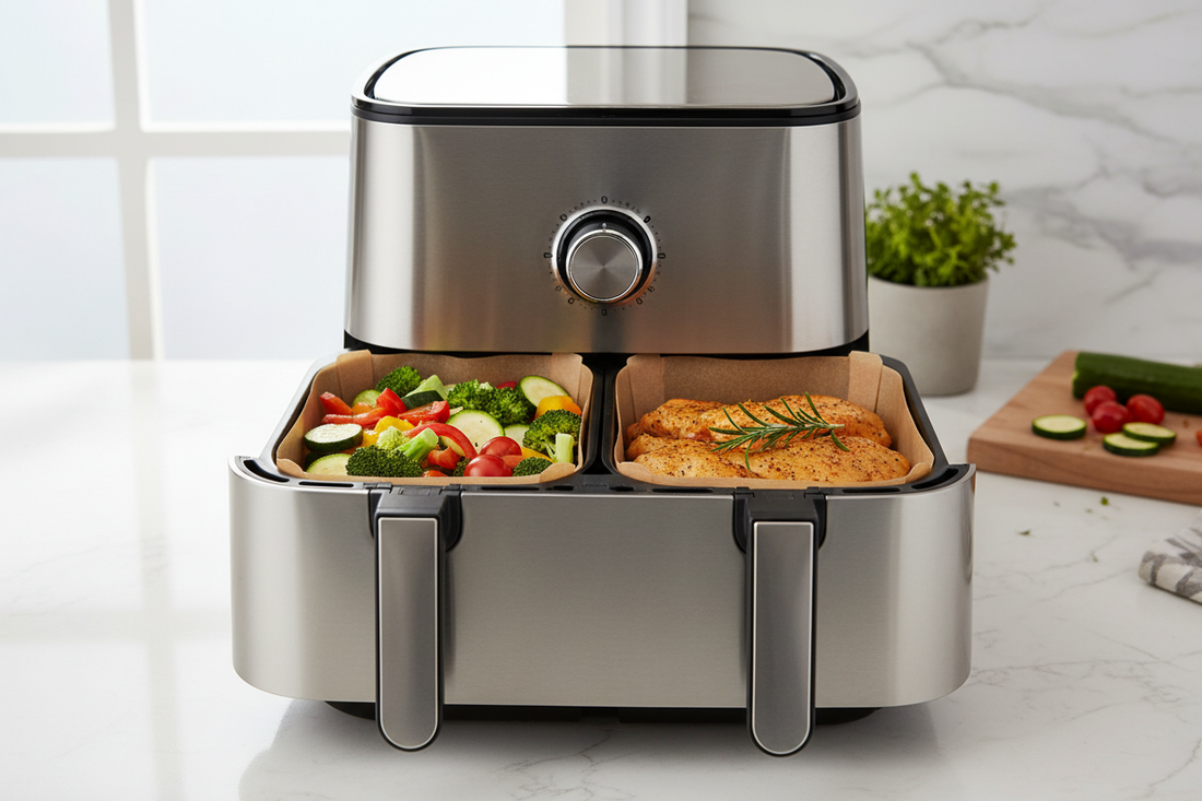 Why These Rectangle Air Fryer Liners Are a Game-Changer for Double Basket Air Fryers