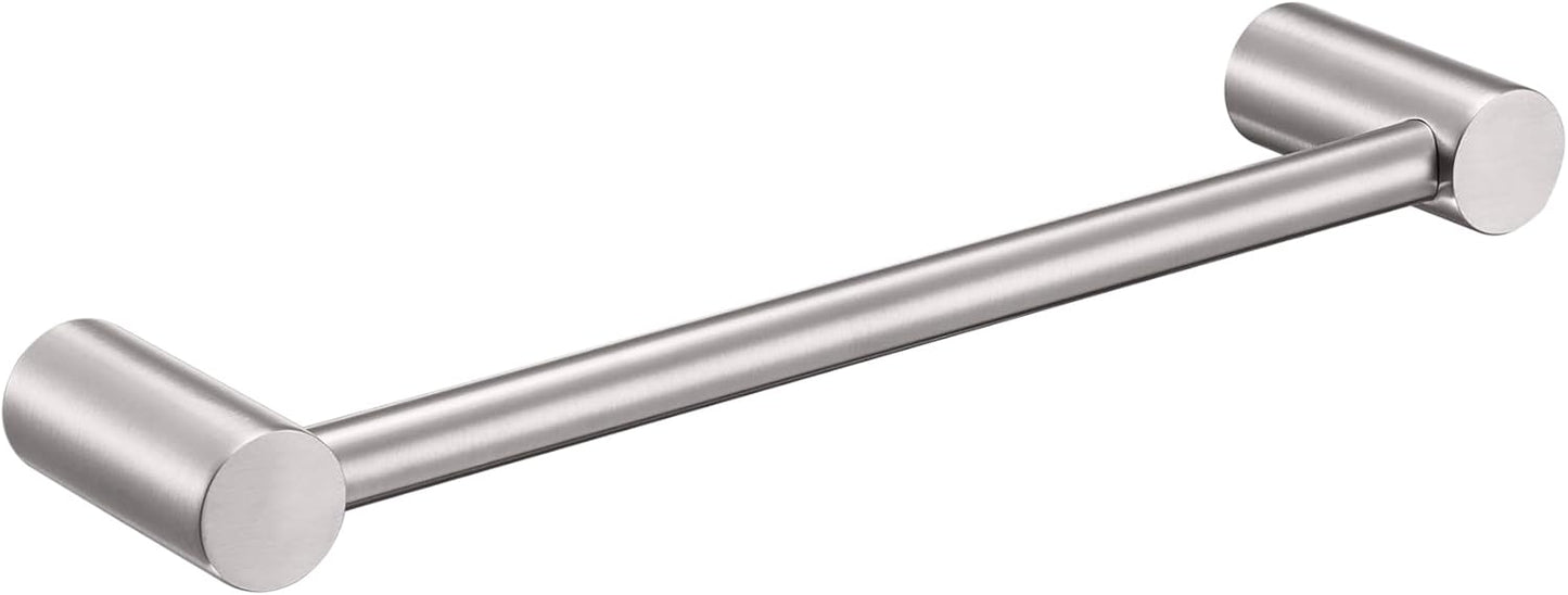 KOKOSIRI Bathroom Towel Bar Brushed Nickel 12-Inch Hand Towel Holder Rack Wall Mounted Bathroom Hardware Accessories Stainless Steel, B4007BR-L12