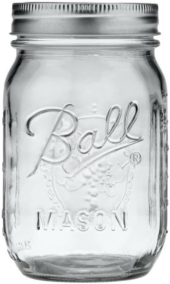 Ball Regular Mouth Glass Mason Jars with Lids and Bands, Used for Canning (Pint, 16 Ounce (Pack of 36))
