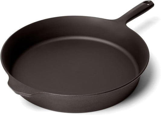 Field Company 11-Inch Cast Iron Skillet – No.10, Lightweight & Smooth, Nonstick, Preseasoned with Organic Oil – Made in USA, Non-Toxic – Great for Roast Chicken, Family Dinners, Vintage Design