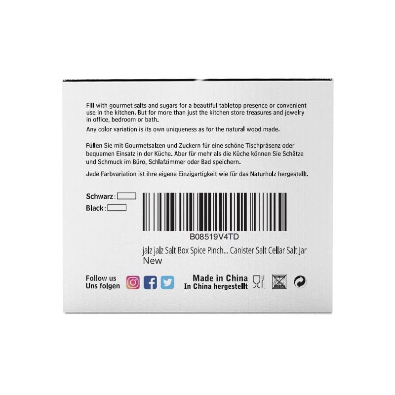 salt cellar salt box large big size salt holder white Marble Base Wood Cover Salt Box Salt Cellar with spoon Decorative Boxes Big Capacity Salt Container Spice Cellar salt and pepper keeper