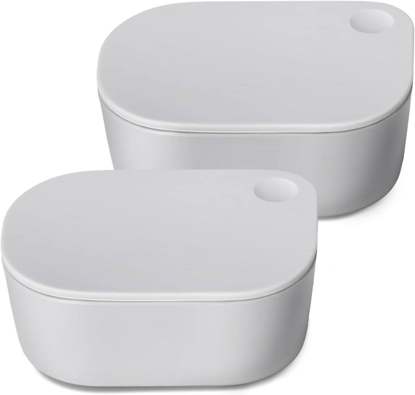 Caraway Mini Dash Inserts - 2pc .6 Cup Dash Ramekins w/Lids - Easy to Store, Non Toxic - Perfect for Sauces, Garnish, & Small Snack or Sides