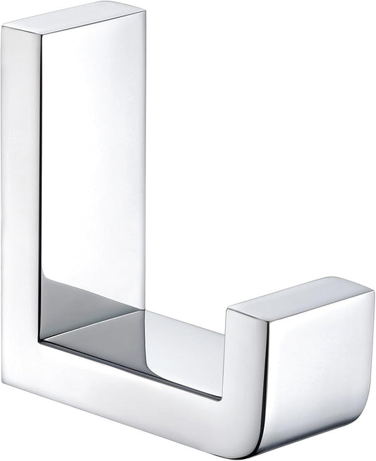Angle Simple Towel Robe Hook Polished Chrome, 304 Stainless Steel Bathroom Hook for Wall
