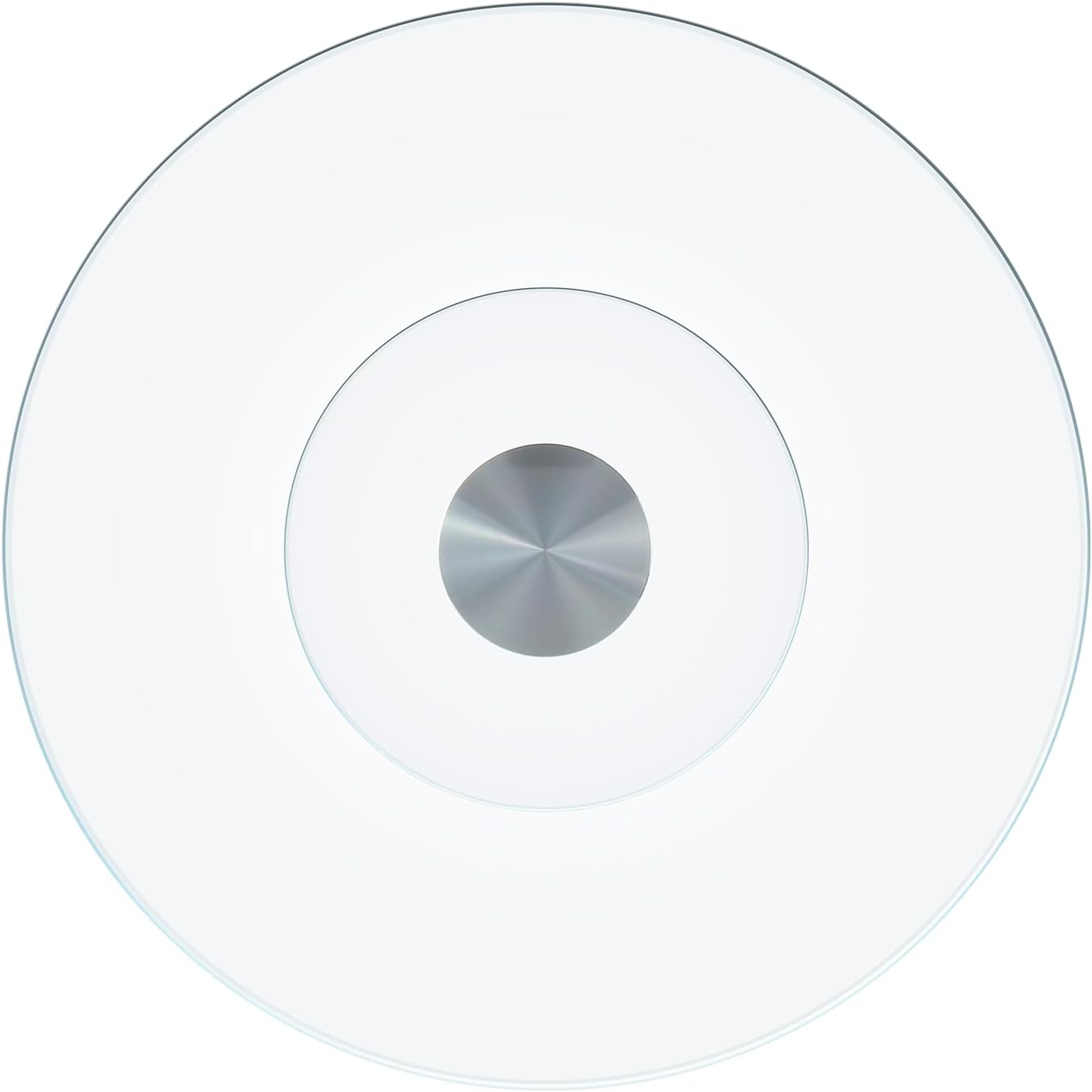 30-Inch Lazy Susan Turntable for Dining Table, Tempered Glass, 360° Rotation, Anti-Tip Design, Perfect for Parties, Weddings, and Family Dinners (30 inch)