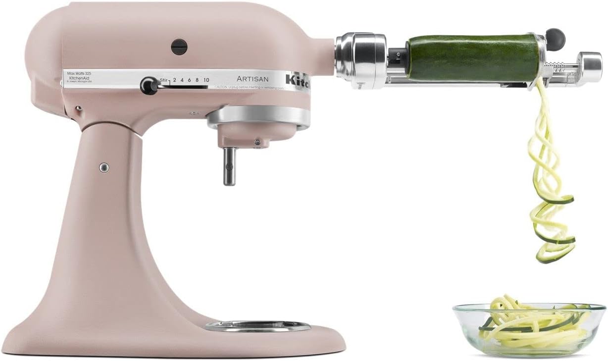 KitchenAid Artisan Series 5 Quart Tilt Head Stand Mixer with Pouring Shield KSM150PS, Feather Pink
