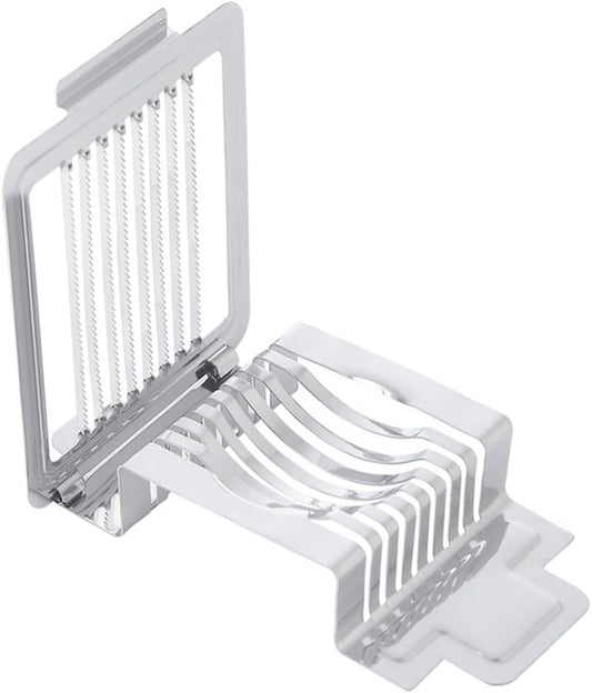 VOSAREA Stainless Steel Egg Slicer Kitchen Slicer Tool for Slicing Eggs and Cheese 5.7X3.54 Inches