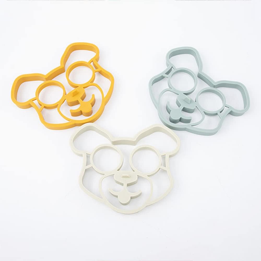 Breakfast Omelette Mold Silicone Egg Pancake Ring Shaper Cooking Tool DIY Kitchen Accessories Gadget Egg Fired Mould (Puppy Head)