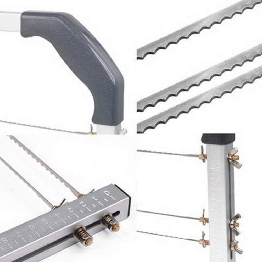 Cake Leveler,304 Stainless Steel 3 Blades Adjustable Layer Cake Cutter,DIY Cake Slicer Kitchen Baking Tools Accessories,Household Cake Tools Baking and Pastry Tools,for Cake Making(Silver)