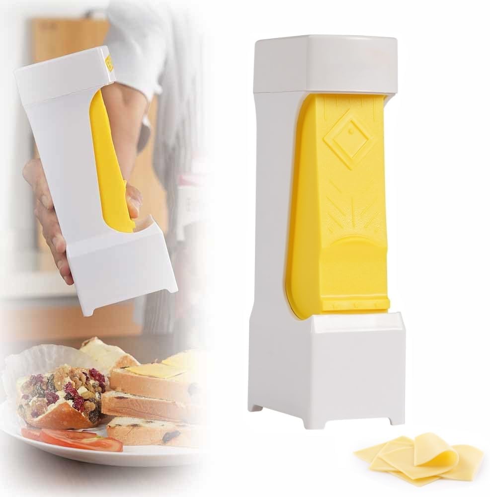 Butter Cutter, One-Click Butter Cutter,2025 NEW Single-Stick Butter Cutter, Butter Dispenser with Stainless Steel Blade and Storage Case for Quickly Making Bread, Cakes, Breakfast (1PCS)