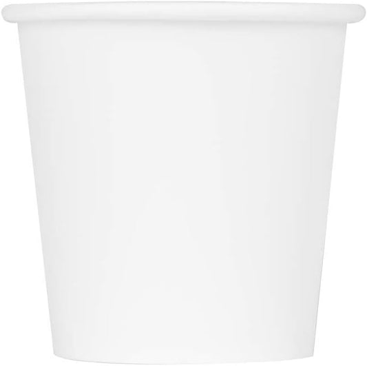 Karat 4oz Paper Espresso Coffee Cup, 1000 Count, Disposable Mouthwash Cup, Hot and Cold Drinks, White (C-K504W)