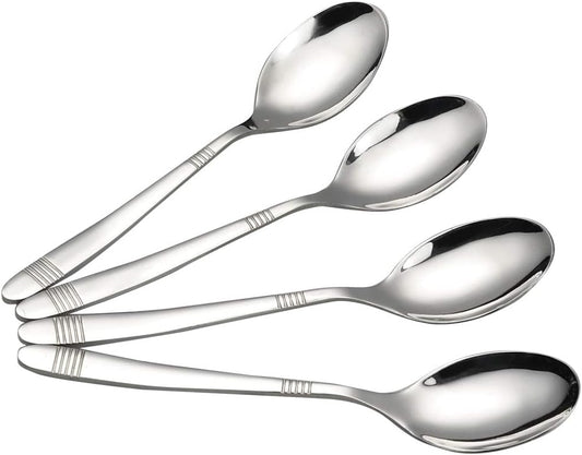 Begale 12 Pieces Stainless Steel Dinner Spoons, Cutlery Spoon