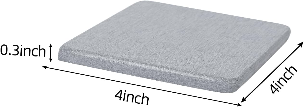 6 Pieces Water Absorbent Diatomite Coasters, Diatomaceous Earth Kitchen Soap Dish Bathroom Trays Water Absorbing Stone Tray for Sink Used for Hand Soaps Drinks Bottles