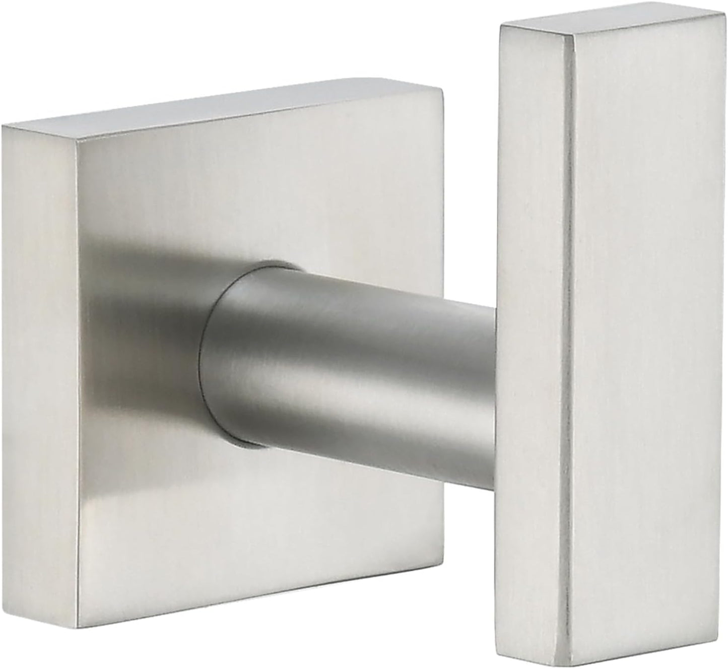 Angle Simple Bathroom Towel Hook, SUS304 Stainless Steel Single Shower Towel Hanger for Wall, Kitchen Cabinet Closet Coat Robe Holder Wall Mounted, Brushed Nickel