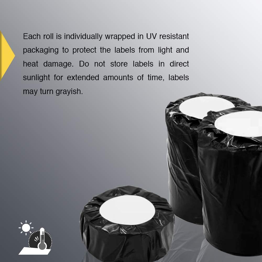 BETCKEY - 4" x 4" Shipping & Large Square Labels Compatible with Zebra & Rollo Label Printer,Premium Adhesive & Perforated[Pink, 6 Rolls, 2100 Labels]