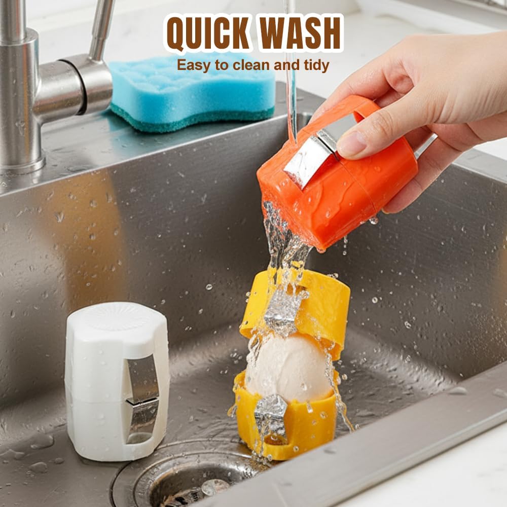 2026 New Egg opener, Egg Shell Separator for Raw Eggs Gadgets Cracker Tool, Upgrade Stainless Steel Egg Cutter Egg Cracker Tool Multifunctional Egg Cutter Multipack (2, Pink)