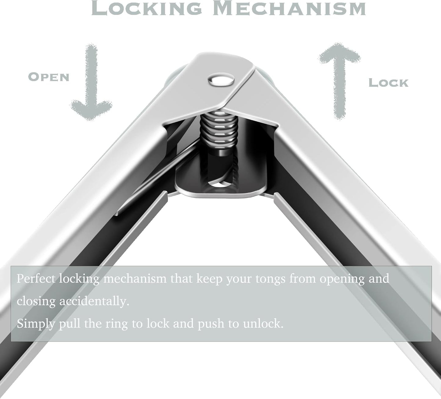 2 Pack Warm Grey Kitchen Tongs, Premium Silicone BPA Free Non-Stick Stainless Steel BBQ Cooking Grilling Locking Food Tongs, 9-Inch & 12-Inch