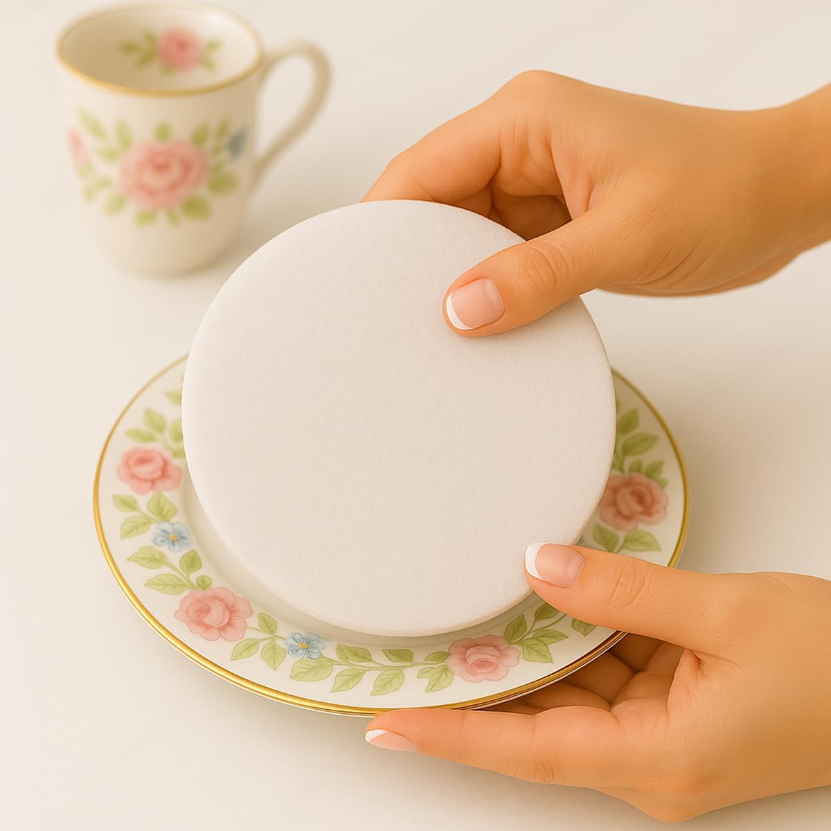 Dinner Plates Storage - Quilted Microfiber China Organizer Box with Dividers , Protects & Organizes Up to 12 Plates of 12" - Ideal for Seasonal Dishware Protection