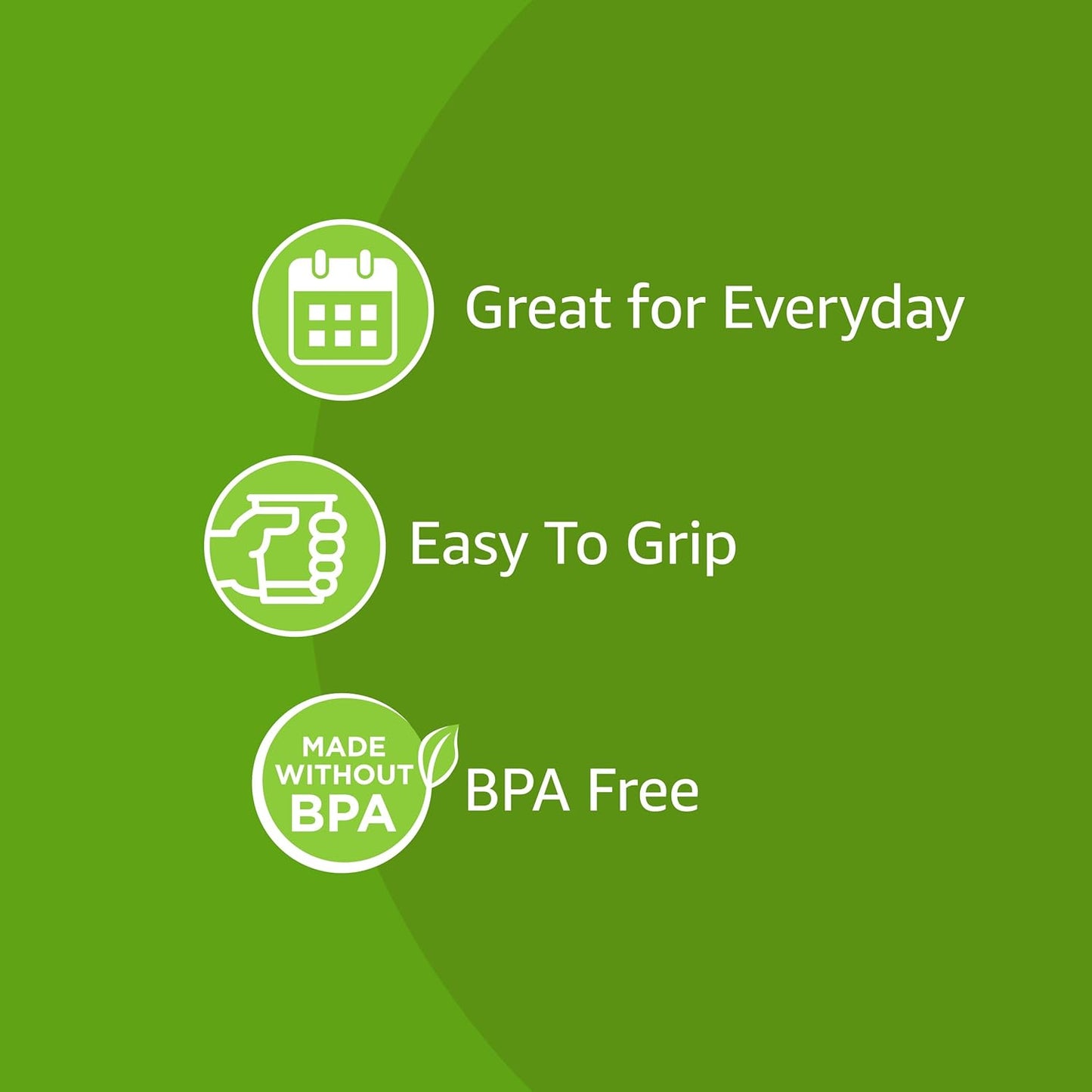 Amazon Basics Small Disposable Clear Plastic Cups, 9oz, 100 Count