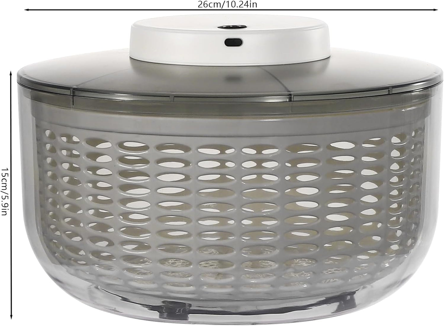 6L Electric Salad Spinner, Large Lettuce spinner, Fruit Vegetable Washer Dryer, Salad Dryer,Fruit Salad Washer for Home Kitchen Washing & Drying Leafy Vegetables