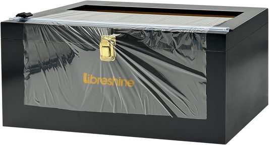 12" Black Commercial Foil & Plastic Wrap Dispenser Organizer w/Slider Cutter & Roller - Heavy Duty XL Holder for 3000ft Film, 1000ft Foil Rolls - Kitchen, Restaurant, Foodservice Storage