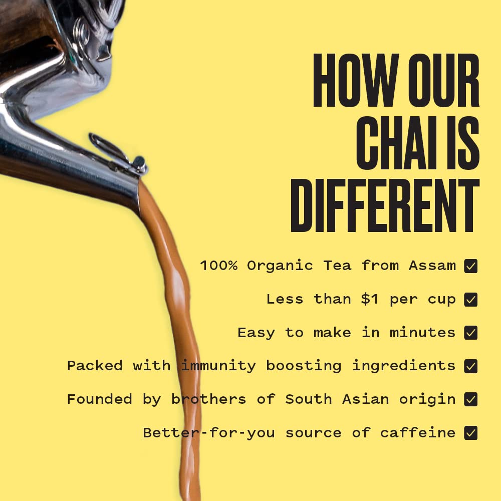 Kolkata Chai Signature Masala Chai & Rose Chai Combo Pack, Makes 40 cups, Premium loose leaf tea and spice blend, All Natural