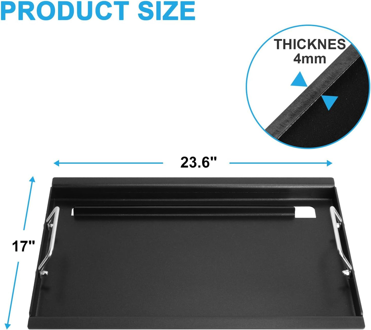 Full Size Griddle for Charbroil Performance 4 Burner 463352521 463354021 463365021 463365522, Flat Top Griddle for Charbroil Grill Replacement Parts for 463366022 G426-0004-W1 G426-0005-W1