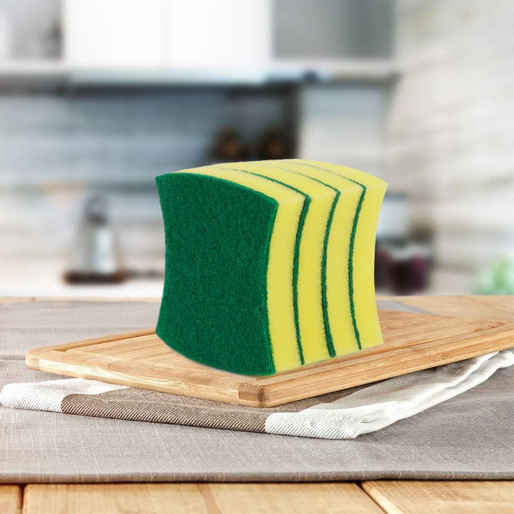 AIDEA Sponges Kitchen, 24 Pack Heavy Duty Dish Sponge, Cleaning Dish Scrubber Sponge for Home and Kitchen, Stink-Free Cleaning Supplies for Pots, Pans