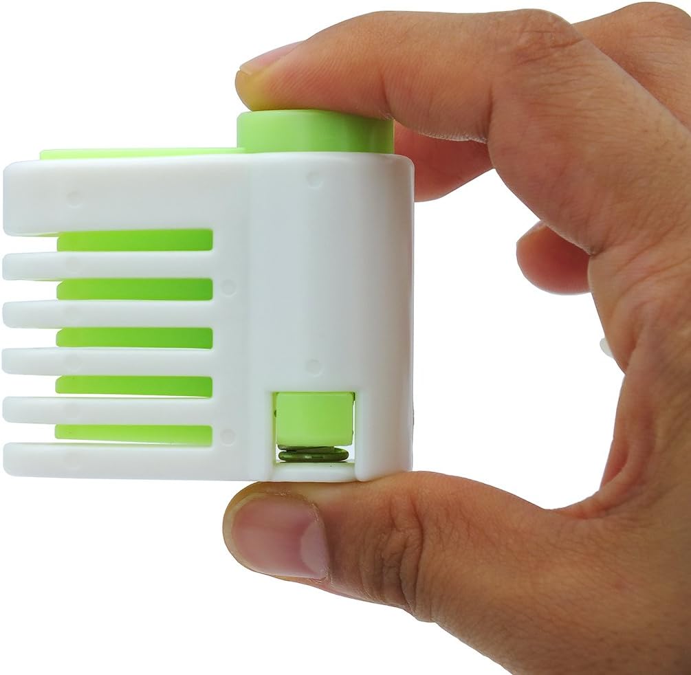 2PCS DIY Cake Slicer, Stratification Auxiliary, Bread Slice, Toast Cut, 5 Layers Leveler Slicer, Kitchen Fixator Tool (2, Green)