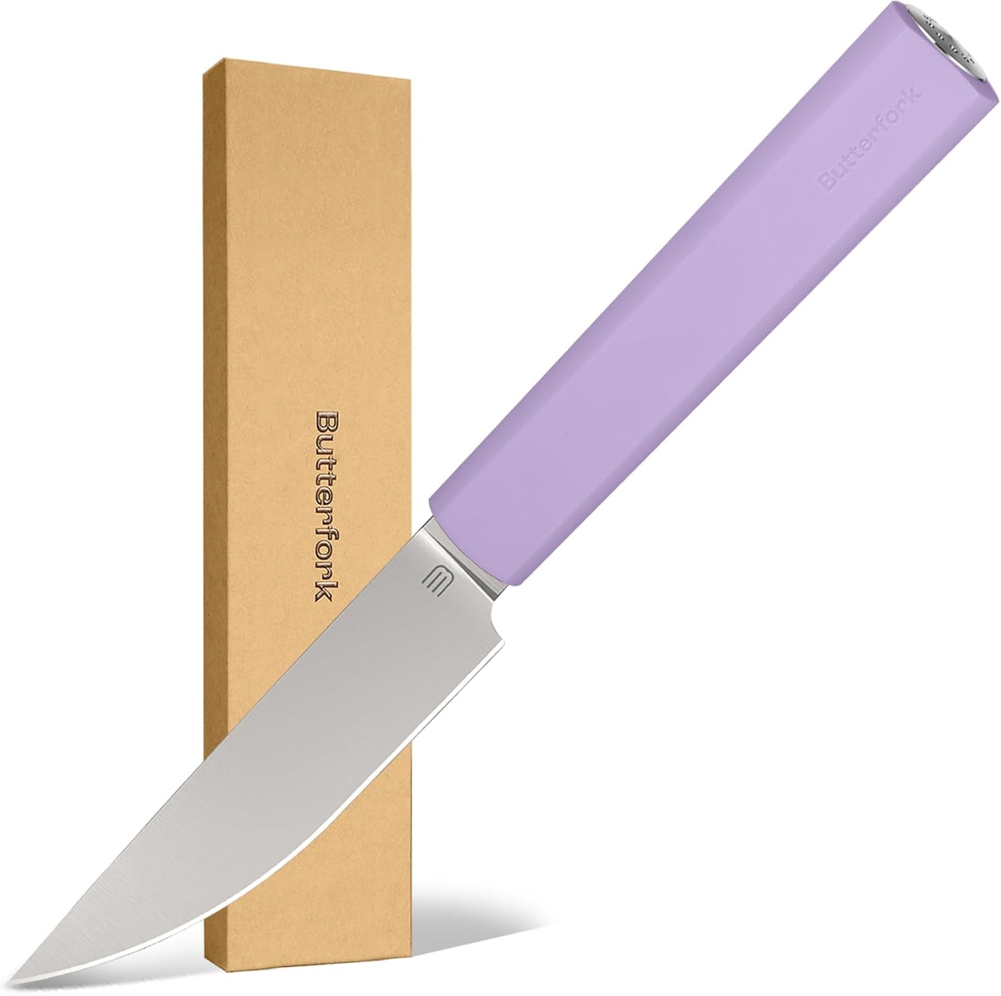 3.5 Inch Paring Knife, Small Kitchen Knife with AR-RPM9 Steel Replaceable Ergonomic Handle, Ultra Sharp Fruit Vegetable Knife for Peeling Coring Cutting