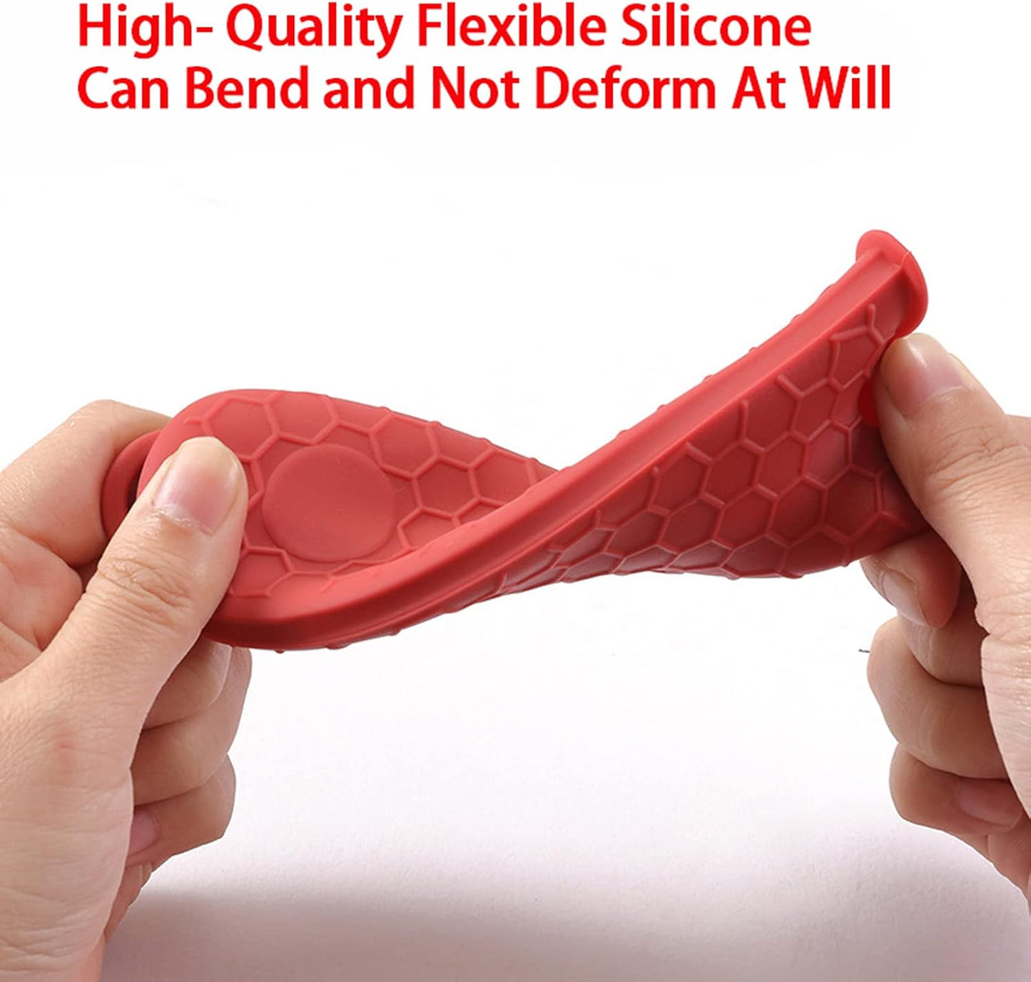 8 Pieces Silicone Hot Tool Holder Heat Resistant Potholder Cookware Handle Non Slip Rubber Pot Holders Handles Grip Covers for Cast Iron Skillet Silicone Cooking Kitchen Suits (Blue)