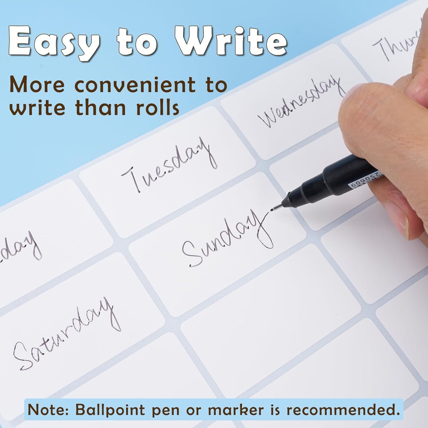 1400Pcs 1"x2" Blank Removable Freezer Labels, No Residue Food Labels, Waterproof & Oil-Resistant & Tear-Resistant Stickers for Food Containers, Jars, Pantry Organization