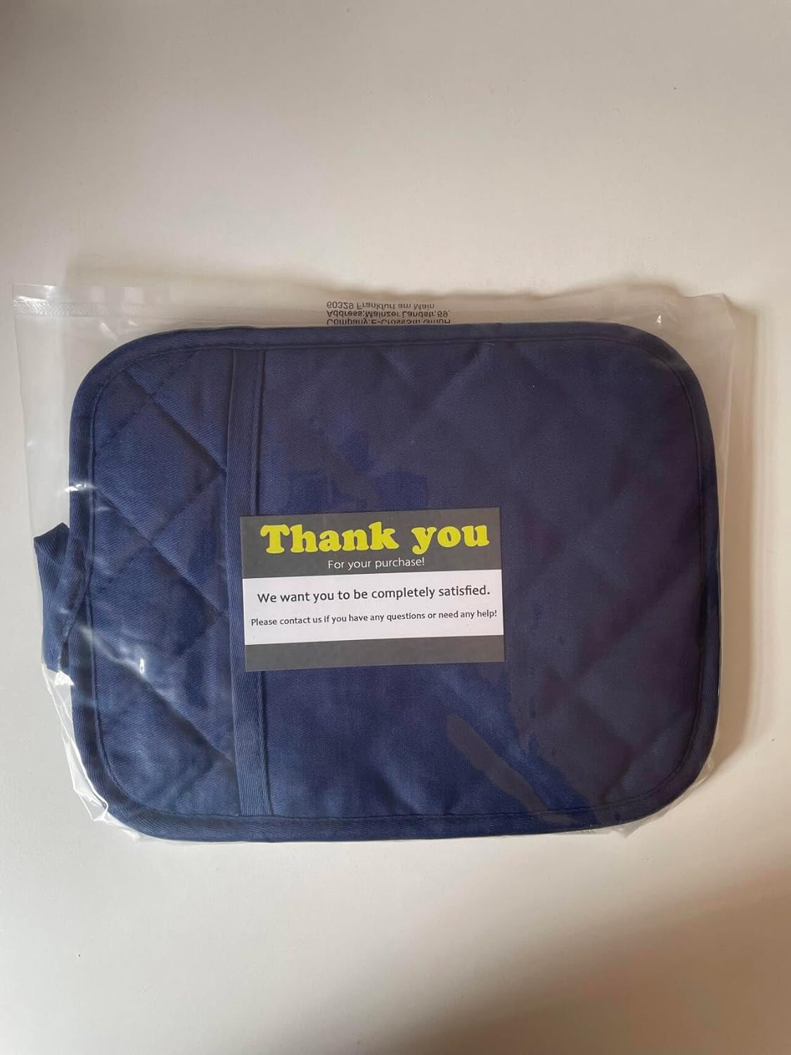 Kitchen Everyday Basic Pot Holder Heat Resistant Coaster Soft Silicone Water Resistant Pot Holder Set Oven Mitts with Pocket, 2 Piece Set, 7"x9" Dark Blue