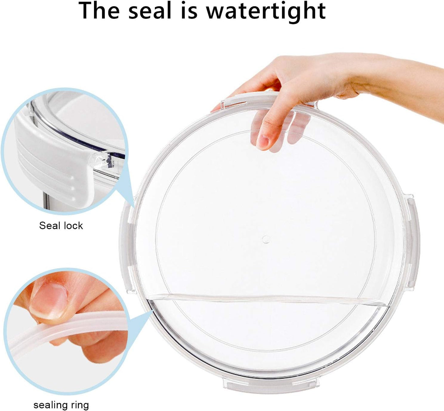 Divided Serving Tray with Lid, Removable Divided Platter Snack Box Container, Snackle Box Food Storage Charcuterie Containers, Fruit Snack Tray for Party, Veggies, Snack, Fruit, Nuts, Candy, Chip