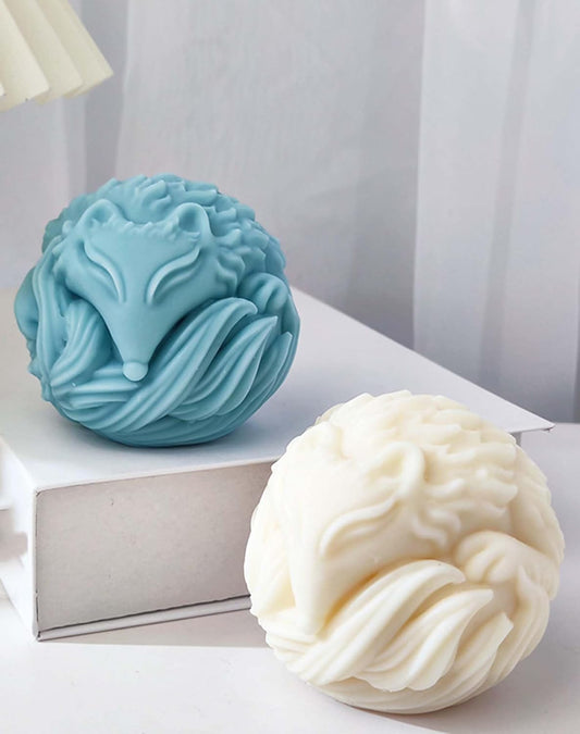 Fox Fox Candle Animal Wolf 3D Animal Candle Silicone Mold for Resin Cake Resin Making Molds Candle Making Molds Craft Supplies Jewelry Casting Mold