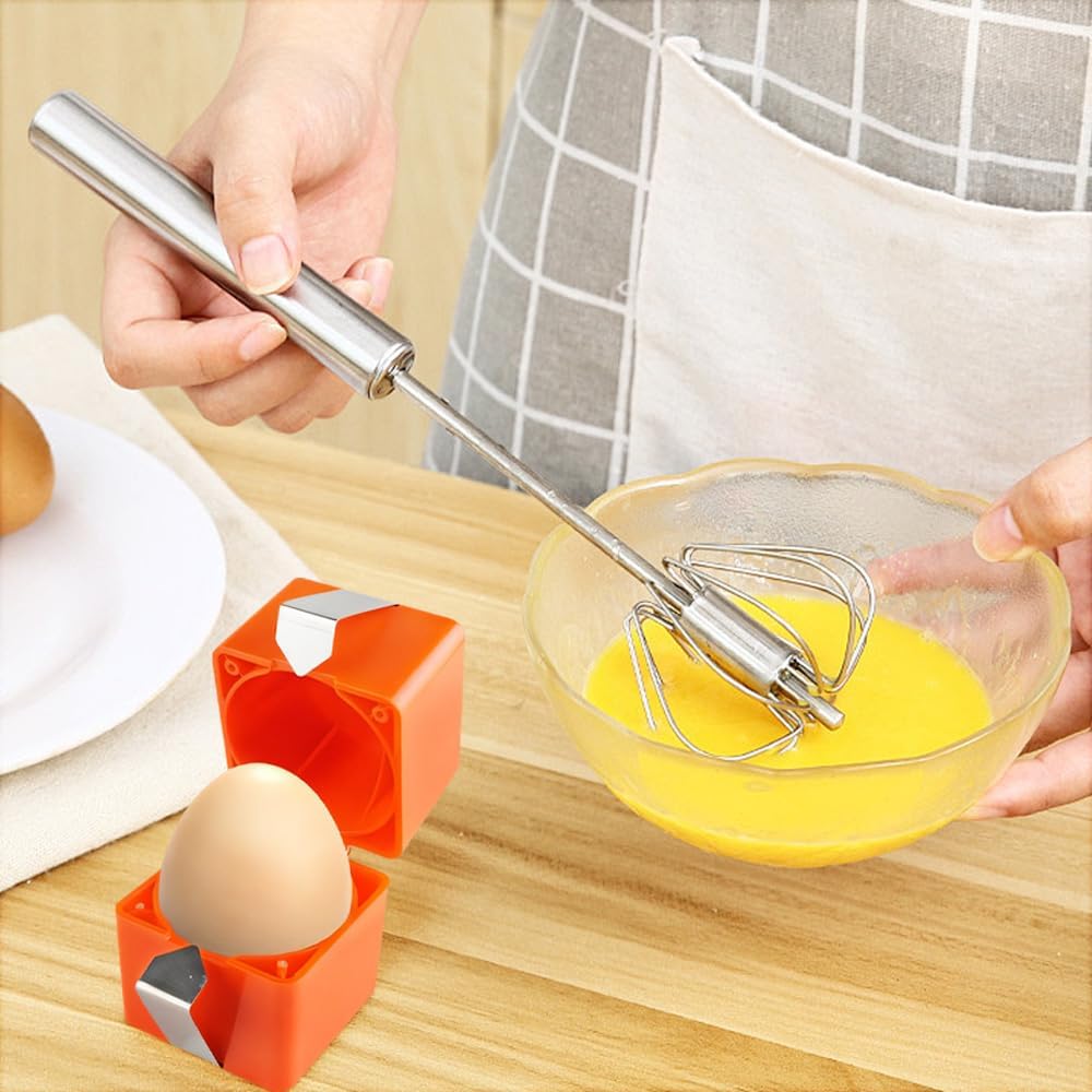 Stainless Egg Shell Opener, 2025 Upgraded Egg Shell Cutter Egg Shell Separator for Raw Eggs Gadgets, Quickly Cutting Off Cooked Eggs, Home Use Multifunctional Egg Cutter for Hard Boiled Eggs (1)