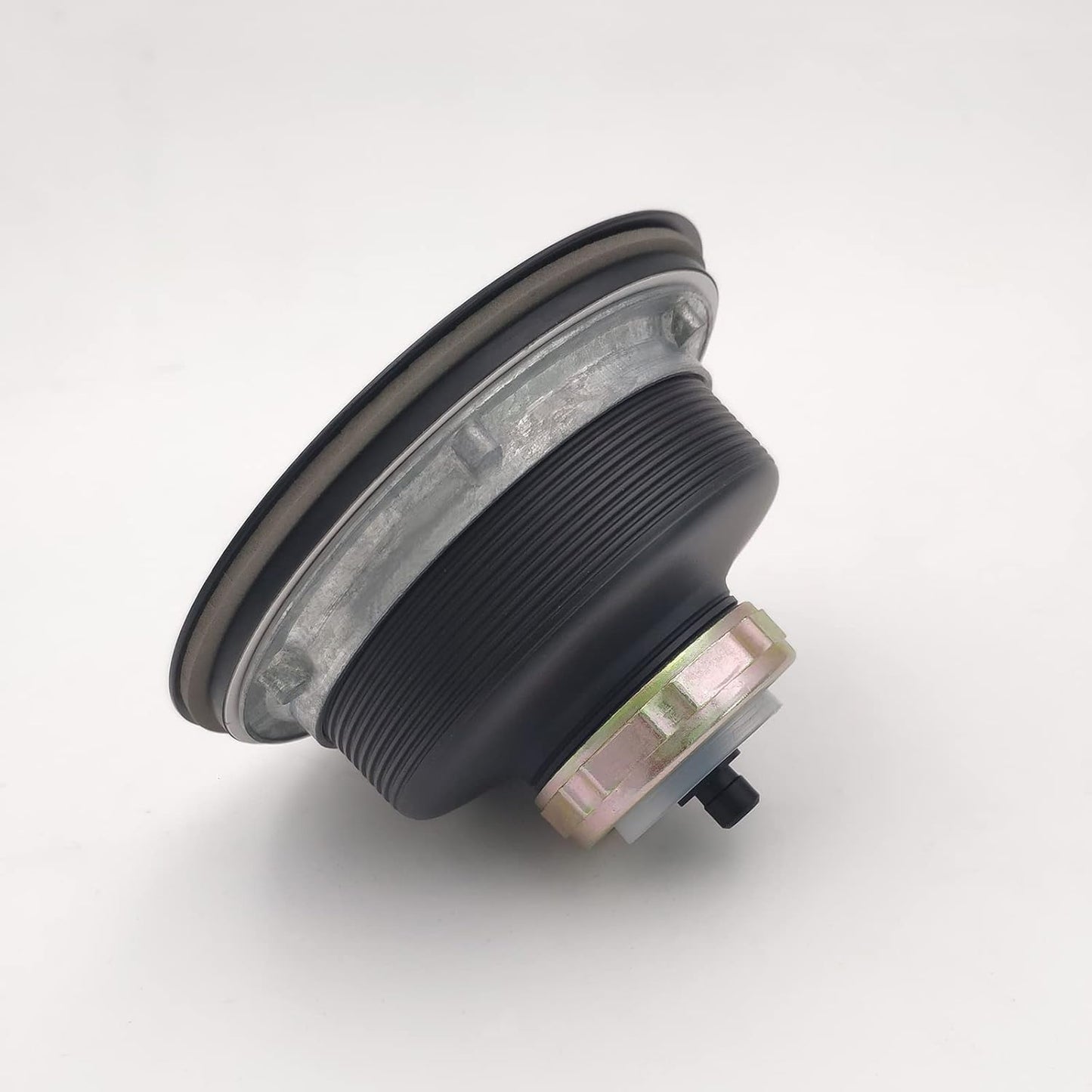 3-1/2 Inch Matte Black All Stainless Steel Kitchen Sink Drain Strainer Assembly with Strainer Basket, Drain Stopper Replacement for 3.5 Inch Kitchen Sink