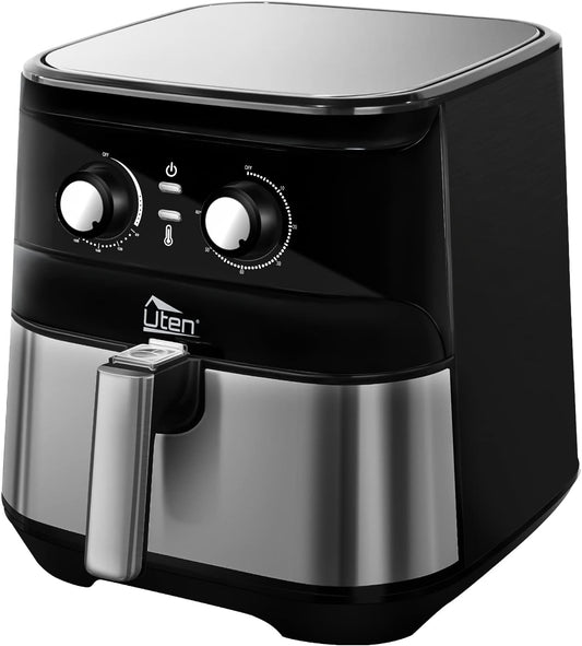 Air Fryer 5.8Qt/5.5L - Uten Electric Airfryer with Temperature Control, Timer, Non-Stick Fry Basket, 1700W High-power, Fast Oven Oilless Cooker, Dishwasher Safe - A Great Kitchen Assistant