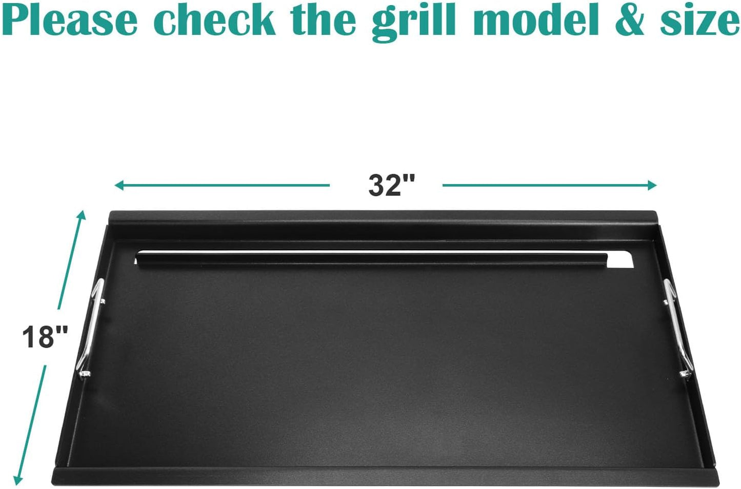 Full Size Griddle Inserts for Char-Broil Performance 6 Burner Series, Flat Top Griddle for Charbroil 463245917 463276517 466245917, 463347017 463238218 Grill, Replace for G470-0002-W1 G470-0003-W1