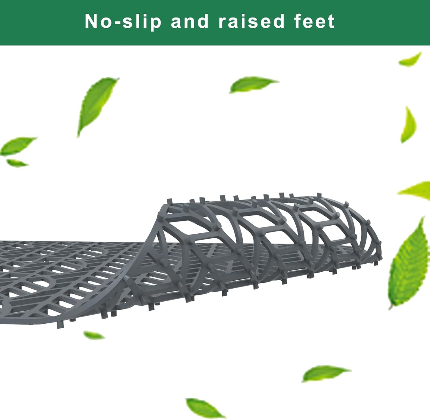 GUUKIN Sink Protectors for Kitchen Sink 19x13 & 24x12.5 & 13x11 & 26x14 & 28x14 & 29x15, Large Silicone Mats Grid for Bottom of Farmhouse Stainless Steel (24x12.5 with 3 Reserved Holes)