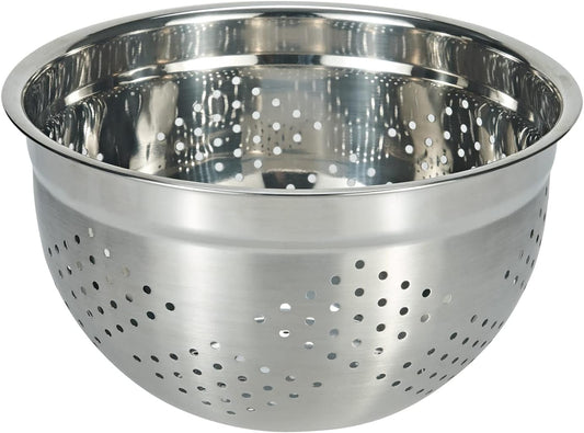 Stainless Steel Colander Mesh Metal Strainer Pasta Rice 5-Quart Strainer Dishwasher Safe