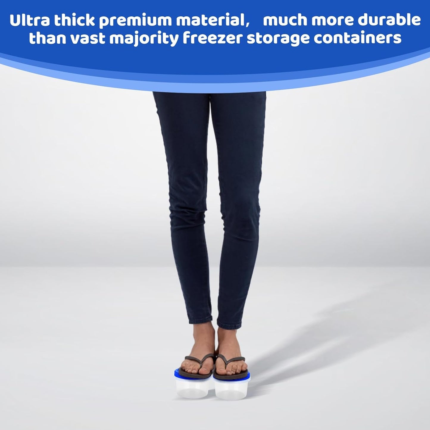 Freezer Storage Containers, [10 Pack-16 oz] Ultra Thick Freezer Containers with Leakproof Twist Top Lids, Heavy Duty BPA Free Stackable Food Containers for Lunch/Salad/Leftover/Soup/Oats/Ice Cream